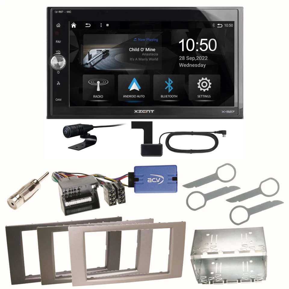 Xzent X-527 Android Auto CarPlay DAB Einbauset für Ford Kuga Fusion Galaxy S-Max - Bild 1 von 1