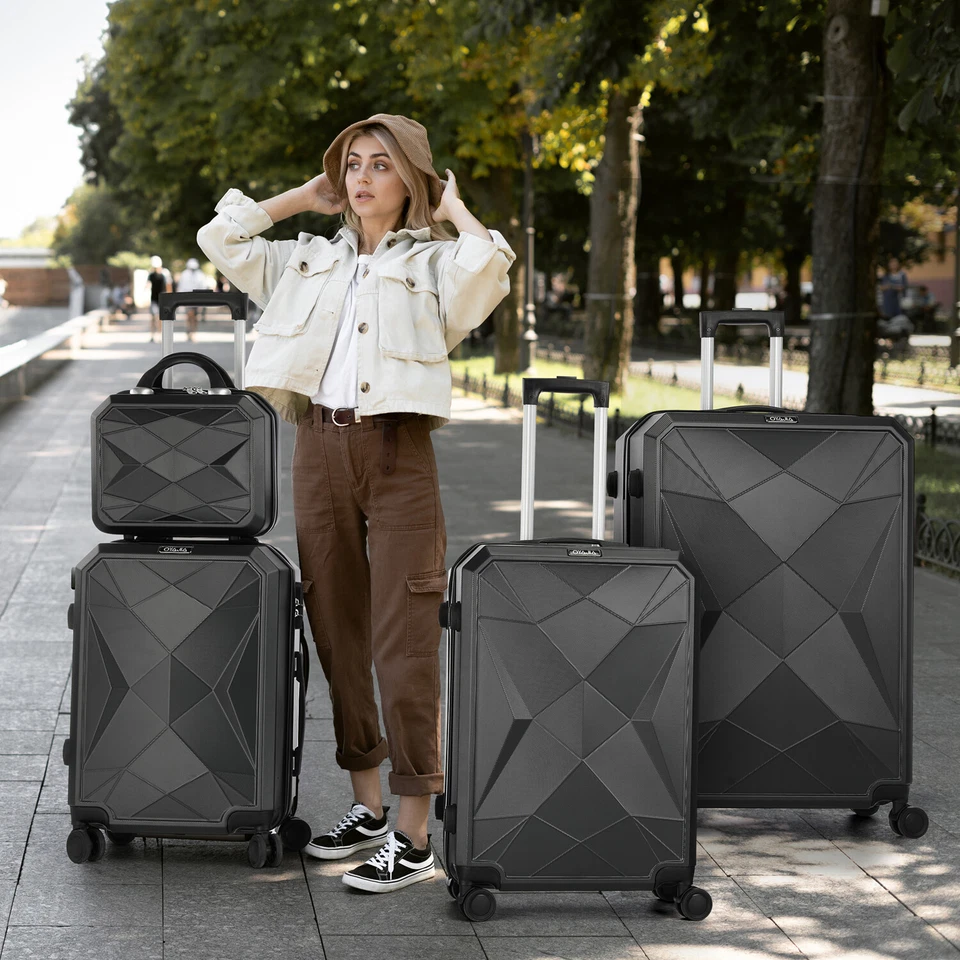 Reisekoffer Hartschalenkoffer Koffer Trolleys Kofferset S-M-L-XL Set TSA Schloß - Bild 2 von 4
