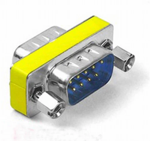 Changeur de Genre 9 Broche Mâle à Mâle Série RS232 Adaptateur DB9