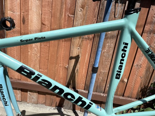 BIANCHI SUPER PISTA FIXED GEAR 54cm Single Speed Road Bike Bike Fixie Track Njs - 第 6/14 張圖片