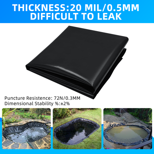 Teichfolie Teichfolien HDPE Reststücke Bachlauf Garten Landschaftsbau 0.5mm, 6m - Bild 6 von 18