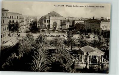 39248392 - Palermo Piazza Castelmuovo e Politeama Garibaldi Oldtimer