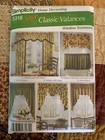New ListingSimplicity Home Decorating Classic Valances Pattern 5318 Uncut
