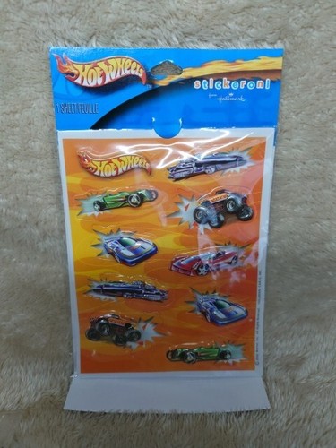 Hot Wheels Cars Stickers Hallmark Stickeroni 2005 - Brand New - Picture 1 of 3