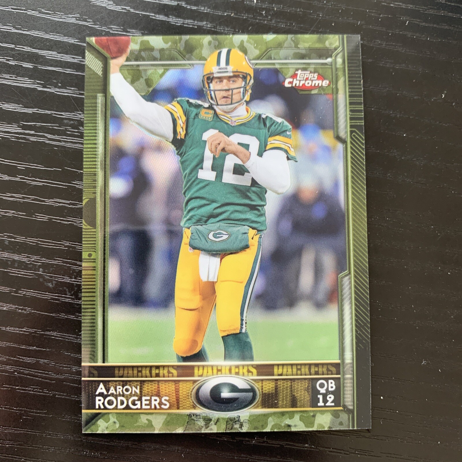 2015 Topps Chrome - #2 Aaron Rodgers Military Camo /499 refractor