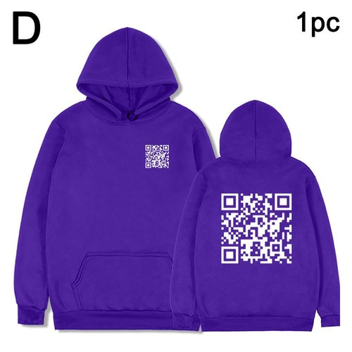 Funny Fu QR Code Hoodie, F uck You QR Code Hoodie, QR Scan Code Joke Unisex - Picture 21 of 26