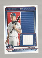 OA7) 2023 Panini USA Stars and Stripes Chia-Wei Lin Jersey SP RC Rookie