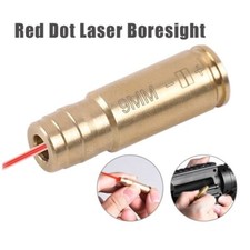 9mm Laser Bore Sighter Red Dot Boresight 9 mm Cartridge Bore Sight Hunting Tool