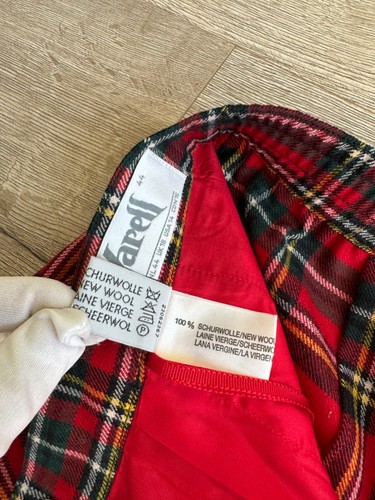 Yarell Wool Pleated Tartan Red Shorts Scotland Vintage - 第 6/9 張圖片
