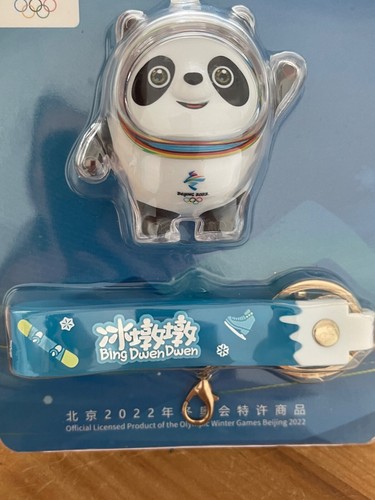 Beijing Olympics 2022 Bing Dwen Dwen Panda Mascot Key Ring Strap OFFICIAL Merch - Bild 8 von 9
