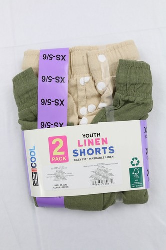 32 Degrees Cool Youth Girl's 2 Pack Ultra Soft Linen Shorts XS 5/6,S 7/8, L14/16 - Picture 11 of 15