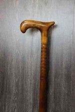 HANDMADE CARVED Walking Stick 31-42 inches Walking cane Wood Cane Hand Carved Tr