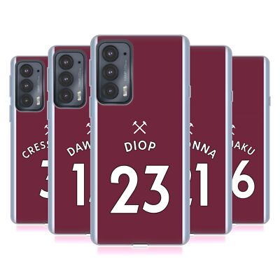 WEST HAM UNITED FC 2021/22 PLAYERS HOME KIT SOFT GEL CASE FOR MOTOROLA PHONES 2