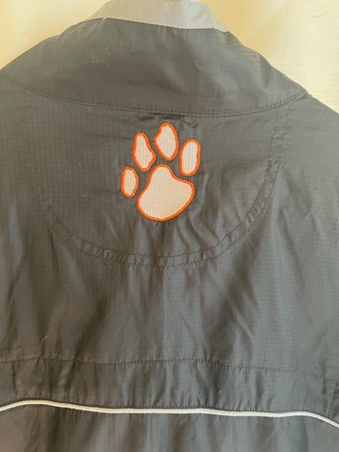 Clemson Tigers Windbreaker 1/4 Zip SS Pullover Light Rain Ashworth Jacket Large - Picture 6 of 8