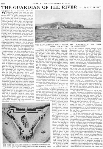 1950 The Guardian Of The River Foyle Londonderry Culmore Cuil More  - Picture 1 of 2