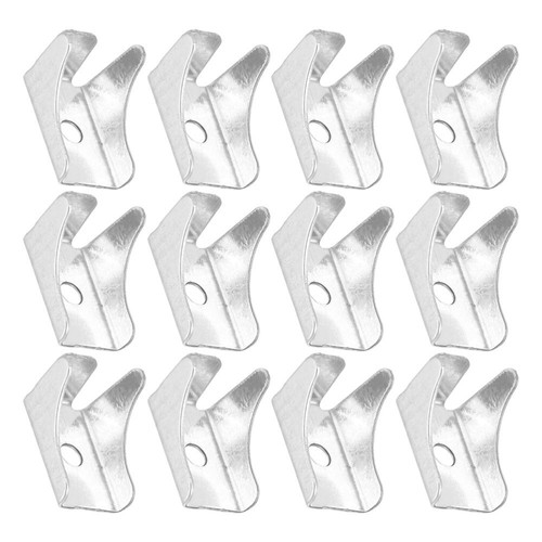 12 Pcs Layer Card Heavy-duty Box Edge Shelf Clip Holder Metal Clips