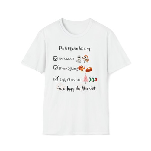 Funny Halloween Thanksgiving Christmas New Year Crewneck Unisex Shirt Holidays - Bild 5 von 10