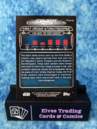 Star Wars: Galactic Files 2018 BLUE Parallel SINGLE Non-Sport Trading Card Topps - Picture 236 of 294