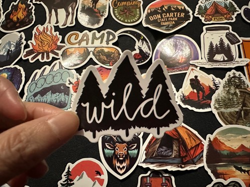 50X Outdoor Camping Vinyl Decal Graffiti Sticker Bomb Skate Laptop Guitar UK NEW - Picture 6 of 15