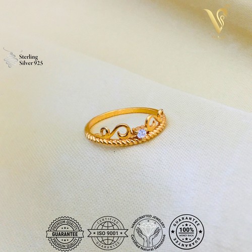 Statement Handmade 925 Sterling Silver CZ Ring, Thanksgiving Gifts, - Picture 18 of 19