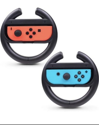 Advanctech Steering Wheels Grip for Nintendo Switch Joy-Con Controllers Set of 2