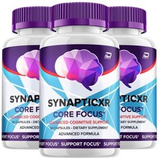 (3 Pack) SynapticXR Brain Supplement Capsules – Synaptic XR All-Natural Maximum