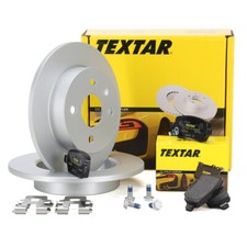TEXTAR Bremsscheiben Ø 240mm + Beläge für OPEL ASTRA G MERIVA A 5-Loch hinten