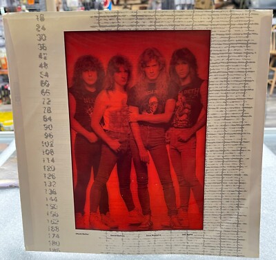 RARE MEGADEATH 1987 SIGNED DAVE MUSTAINE ALBUM SO FAR, SO GOOD