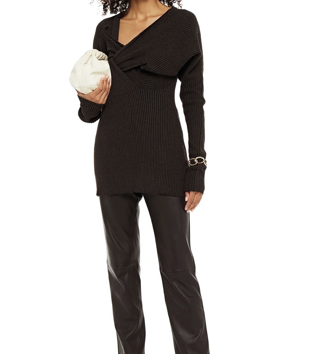 トップス Bottega Veneta/v-neck knit Bottega Veneta Chunky V-Neck Sweater | Size L – eightonethree.