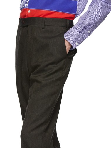 Junya Watanabe AW19 Trousers Brown Hopsack Wool, size Small - BNWT, RRP £585 - Picture 3 of 17