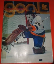 NHL Goal Magazine 1974 Buffalo Sabres Autographs vs NY Islanders