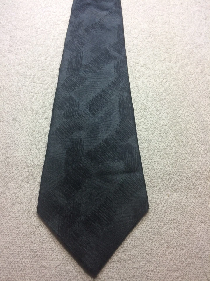 CORBATA CROFT AND BARROW HOMBRE NEGRA Y GRIS CARBÓN 4 X 60 Foto 2 de 4