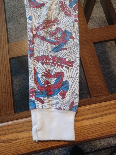 Vintage Marvel Amazing Spider-Man Pajama Set 1993 Size 7 Boys - Picture 8 of 10