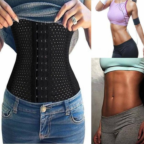 Mujeres Entrenador de Cintura Entrenamiento Modelador de Cuerpo Prendas Modeladoras Cinturón Abdomen Ajustador Bajo el Busto - Imagen 11 de 20