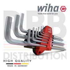 Wiha 07185 L Key Allen Key Hex Ball End 9pc Set 1.5mm to 10mm Prostar Holder