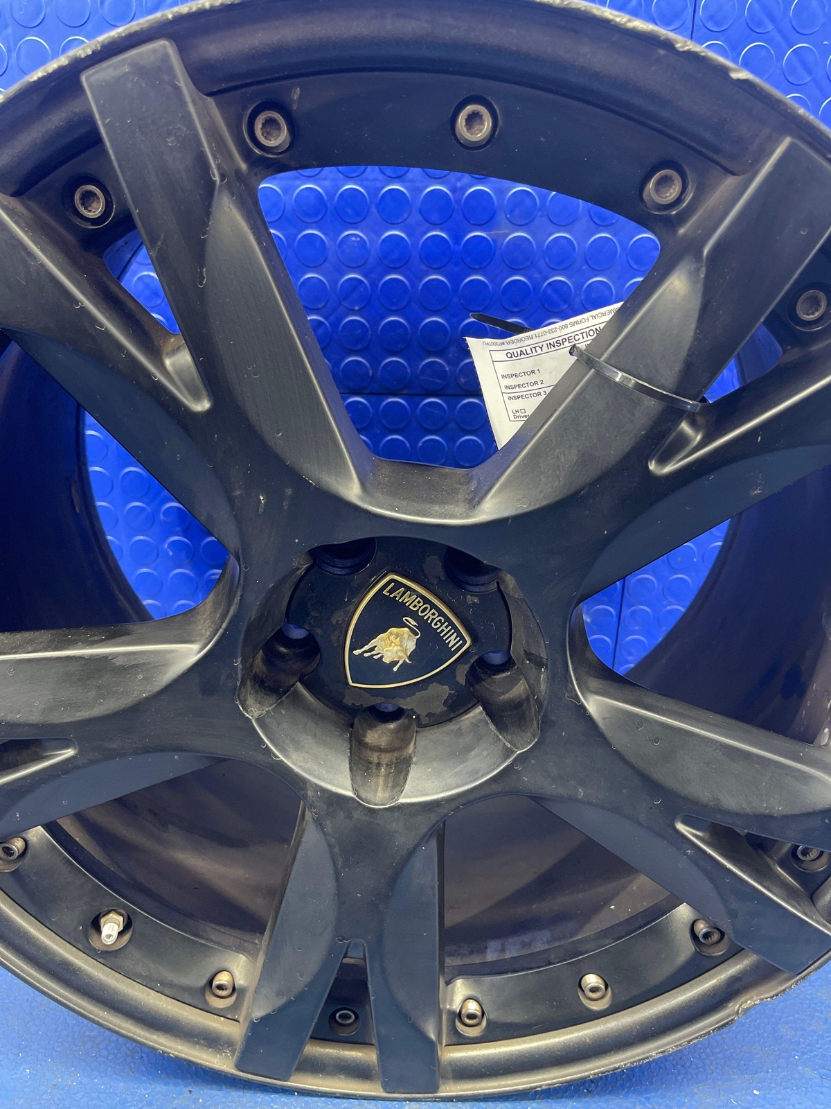 LAMBORGHINI GALLARDO OEM 19X11 REAR BLACK GLOSS WHEEL