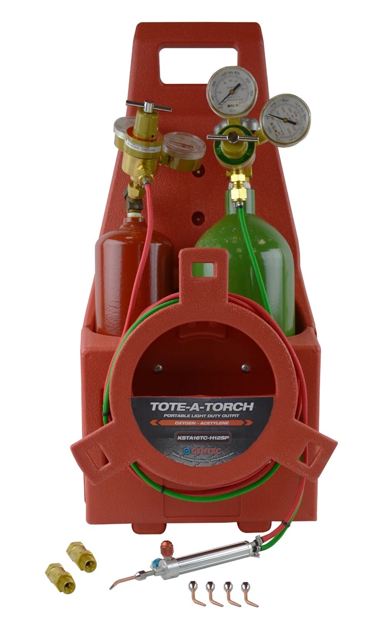 Portable Torch Kit With Oxygen And Acetylene Tanks, 45 OFF