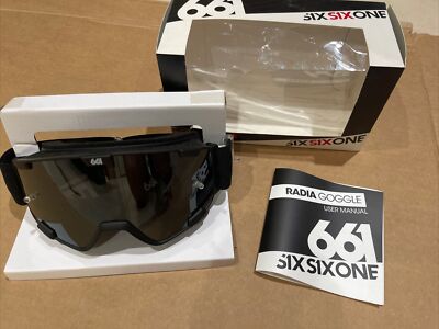 661 SIXSIXONE Radia Goggle Script, Black, S 10001560 New in Box
