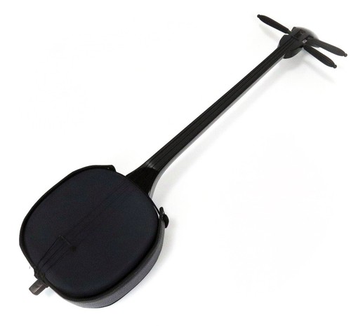 Neu Premium ganz schwarz Sanshin-Shamisen Kunsthaut Made in Japan - Bild 11 von 29