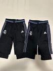 Adidas Rio Madrid Youth Pants Shorts Sz Medium Soccer Blue Lot Of 2 Pairs Euc