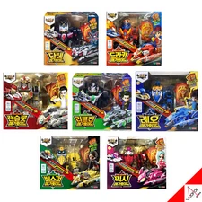 MONKART + MEGACOMBO MEGAROID 7-Transformer Robots Mini Cars Card Play Kids Toy