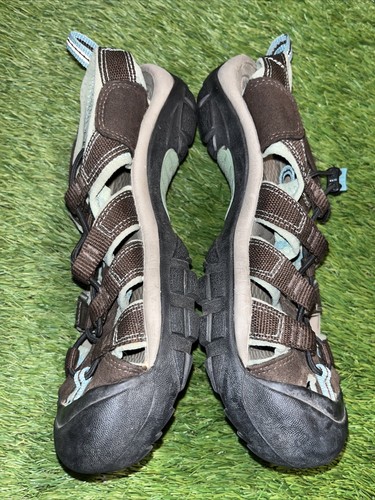 KEEN 1003481 Newport H2 Sandal Waterproof Hiking Brown Blue - WMN Size 7 - Picture 2 of 7