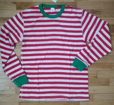 NWT Hanna Andersson VERY MERRY RED STRIPE ADULT UNISEX Christmas Pajama Shirt XL