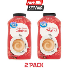 Great Value Original Powder Coffee Creamer, 35.3 oz Canister 2 Pack 