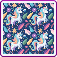 30 Custom Colorful Unicorns Art Personalized Address Labels