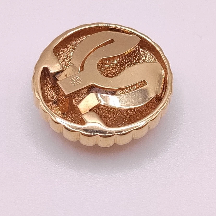 ⭐ Pierre Lang Brosche Anstecknadel Stecker Pin Anhänger Perle Stein Gold 026 ⭐