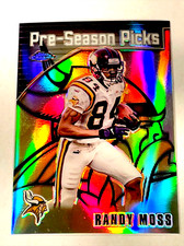 2000 RANDY MOSS TOPPS CHROME PRE-SEASON PICKS REFRACTOR INSERT SP HOF !! MINT !
