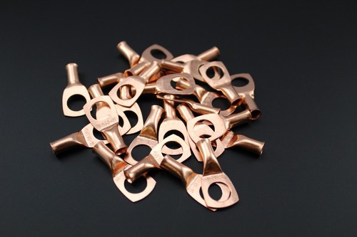8 GAUGE COPPER 3/8 RING 5 PK CRIMP TERMINAL CONNECTOR AWG BATTERY CAR LUG CUR838 - Picture 6 of 8