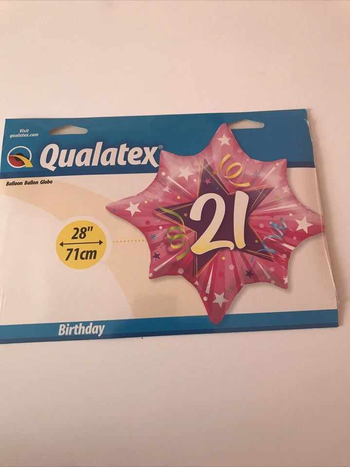 Globo Mylar Estrella Rosa 25" Grande 21 Cumpleaños Foto 2 de 2