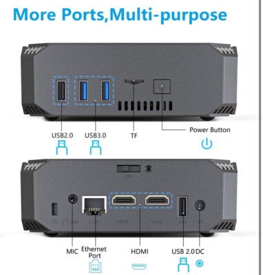 ACEPC Mini PC AK2 Apollo 6GB Ram 128GB SSD WIFI/ETH | eBay